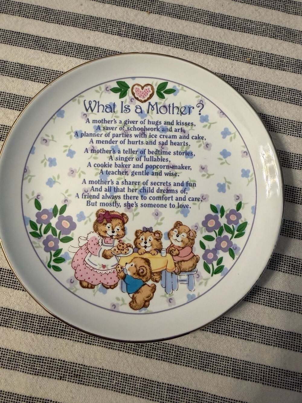 Heirloom Editions by Paula What Is a Mother? Collector Plate